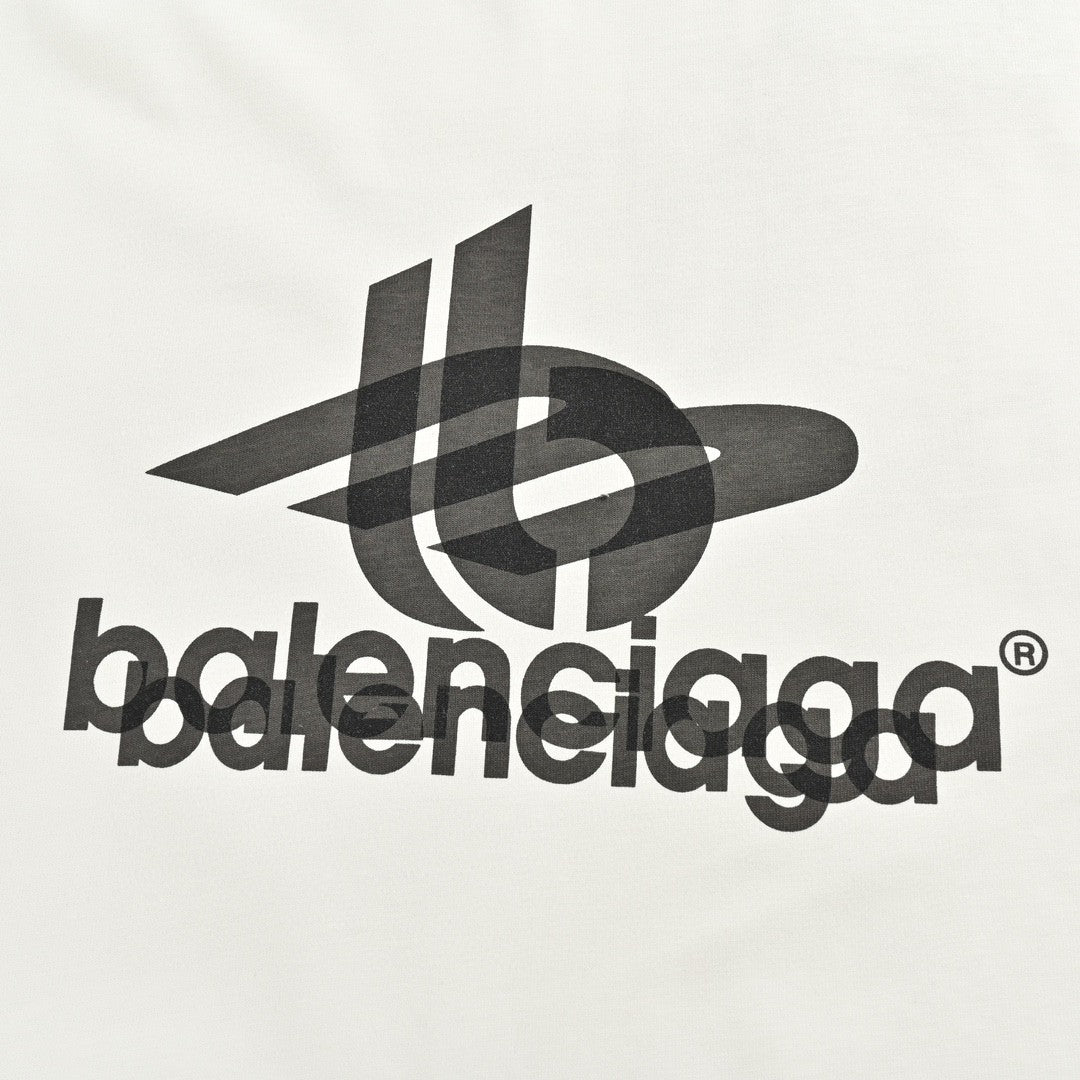 Balenciaga T-Shirt - Overlapping Logo - Phantom Kicks