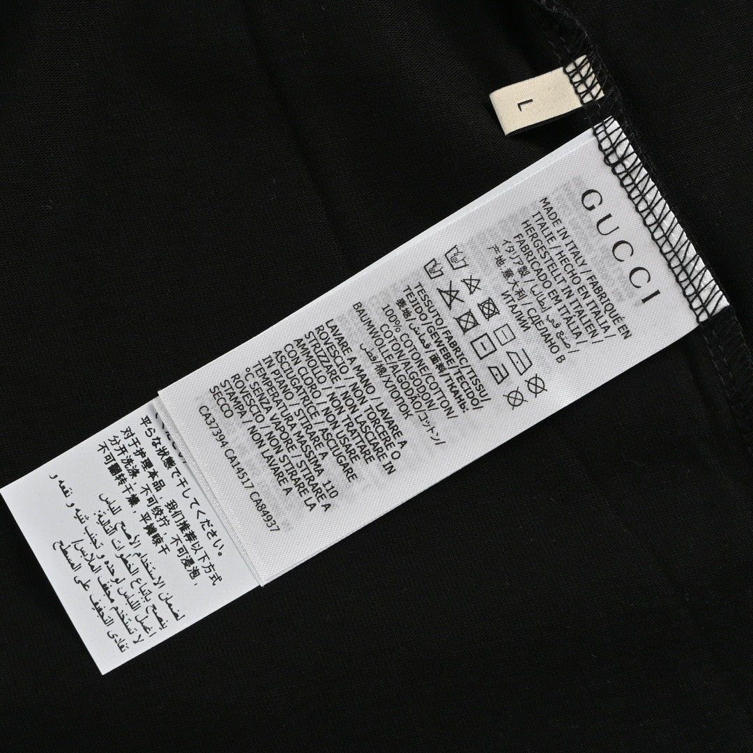 Gucci Black T-Shirt with Heart Graphic - Phantom Kicks
