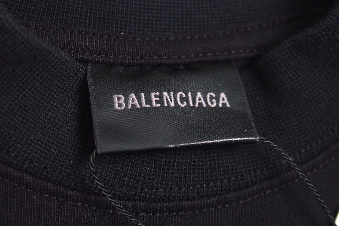 Balenciaga Multi-Logo T-Shirt (Black) - Phantom Kicks