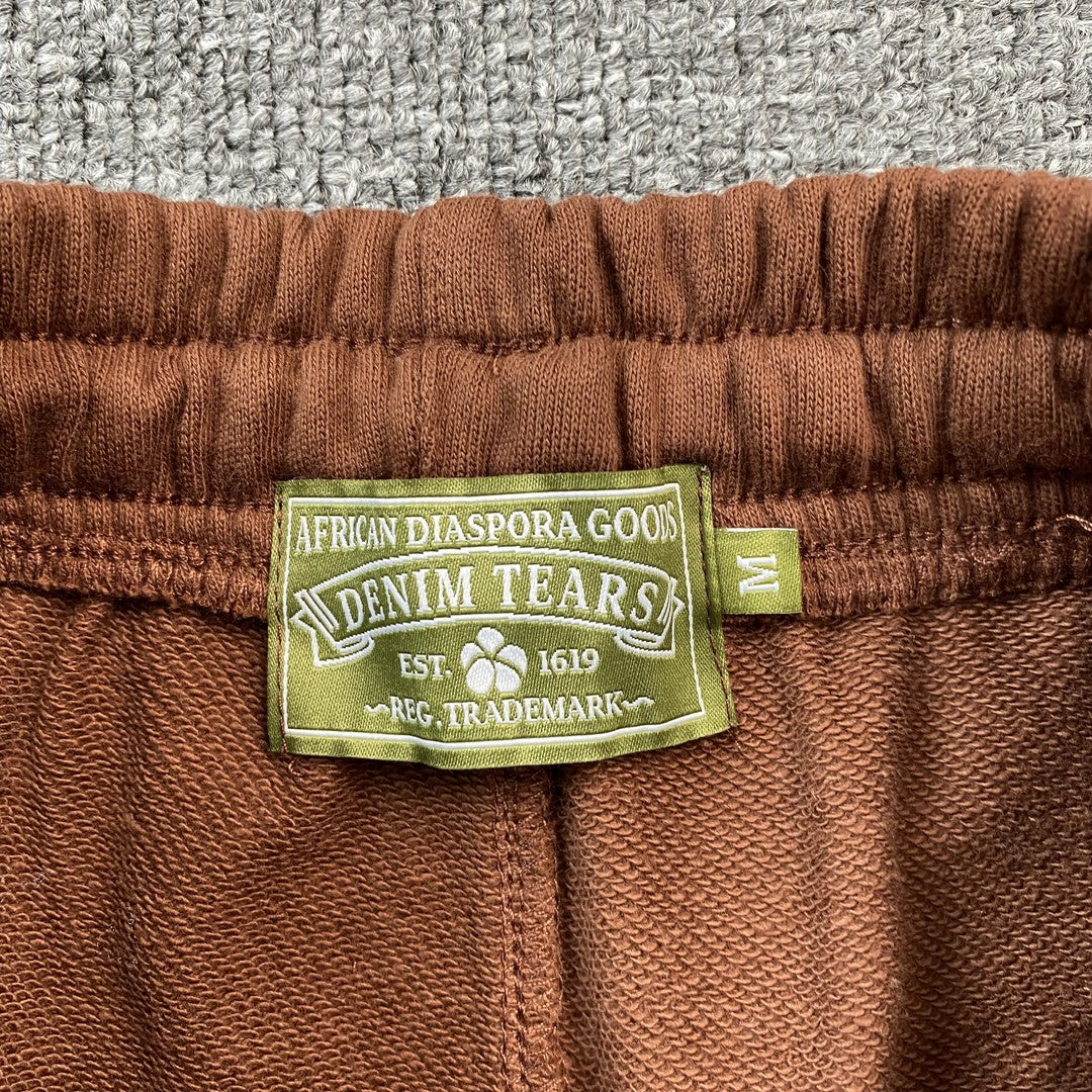 DENIM TEARS COTTON WREATH SHORTS BROWN - Phantom Kicks