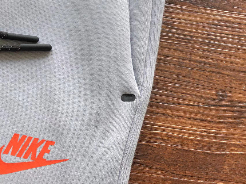 NIKE TECH FLEECE PANTS x WOLF GREY/AQUAMARINE/ORANGE - Phantom Kicks