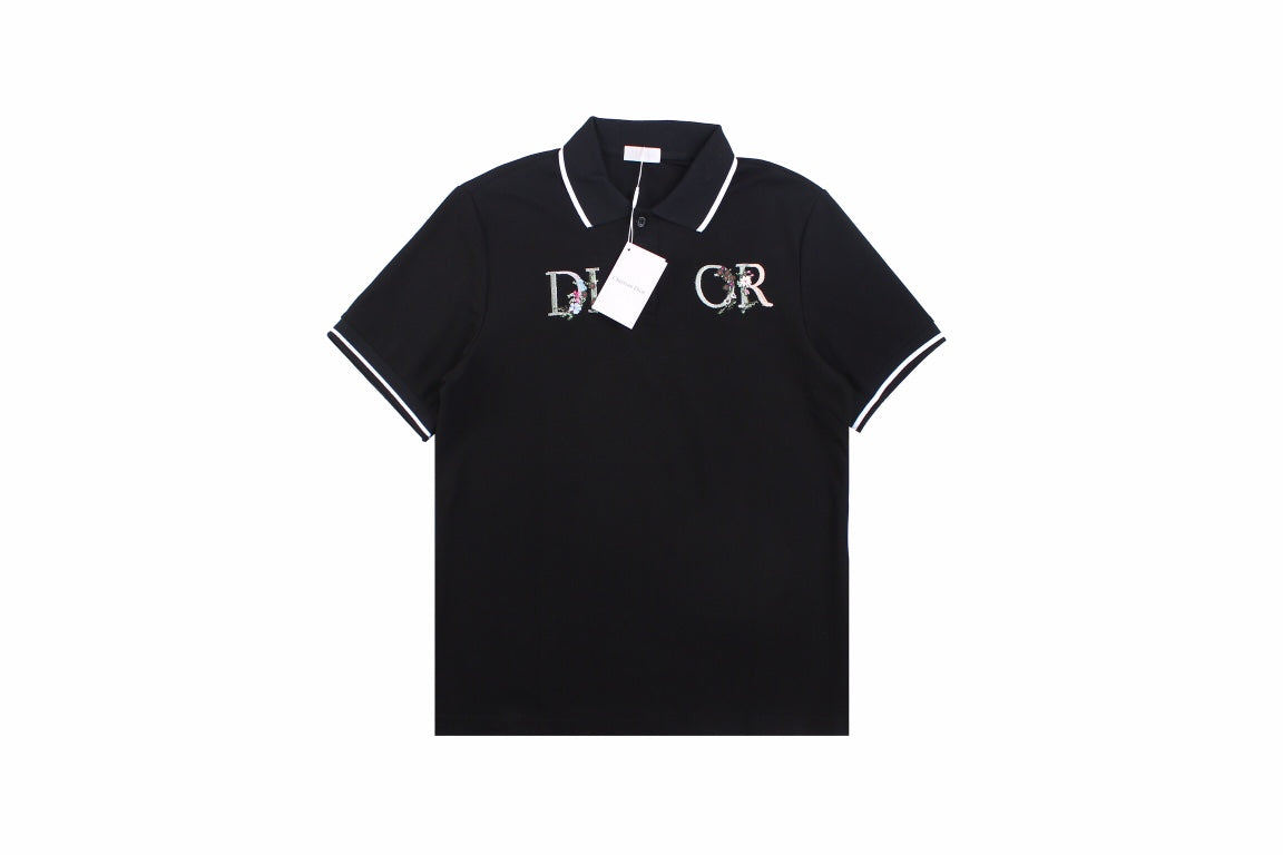 Dior Polo Shirt with Floral Logo Design - Phantom Kicks