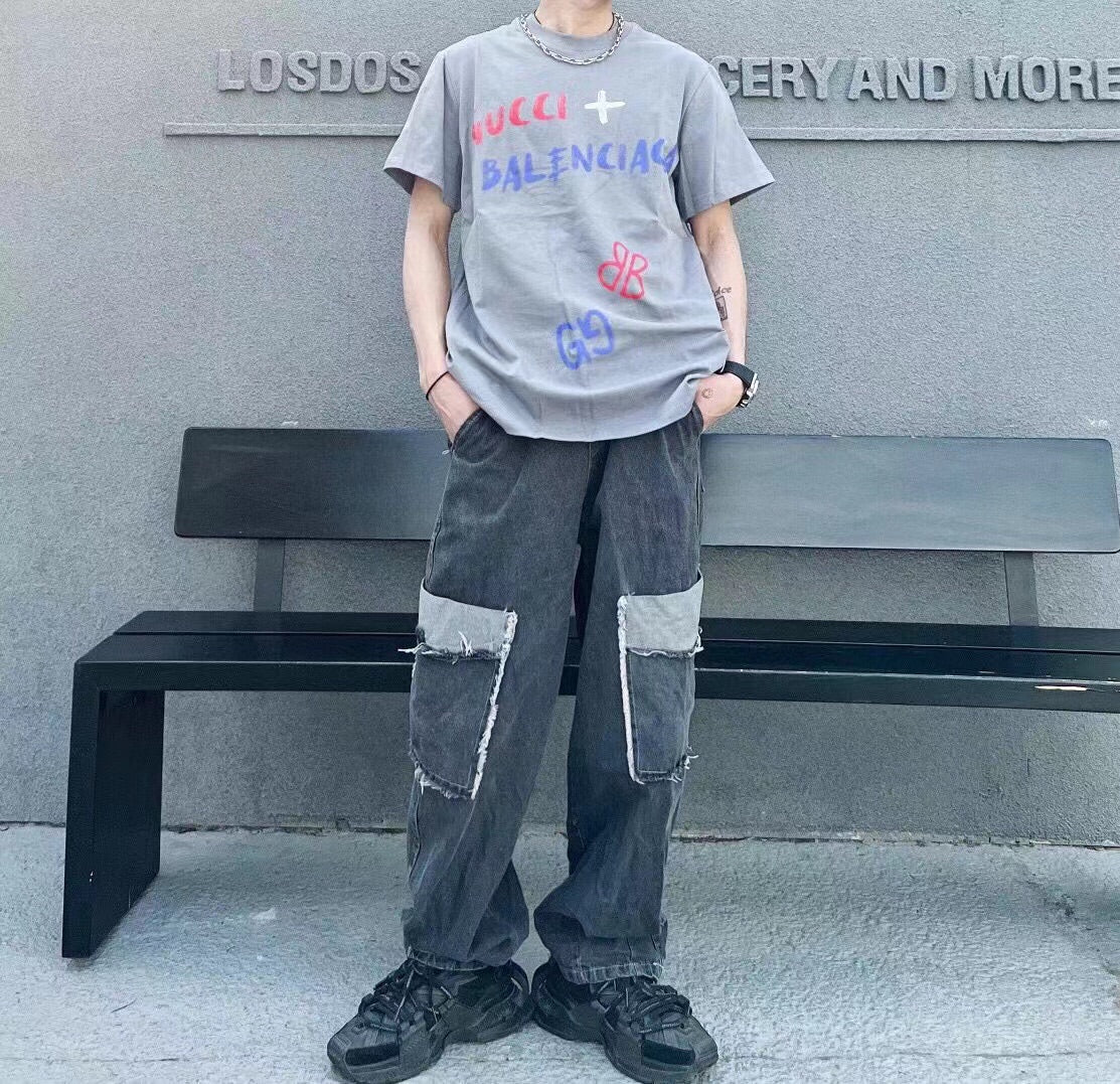 GUCCI x BALENCIAGA T-SHIRT GRAY - Phantom Kicks