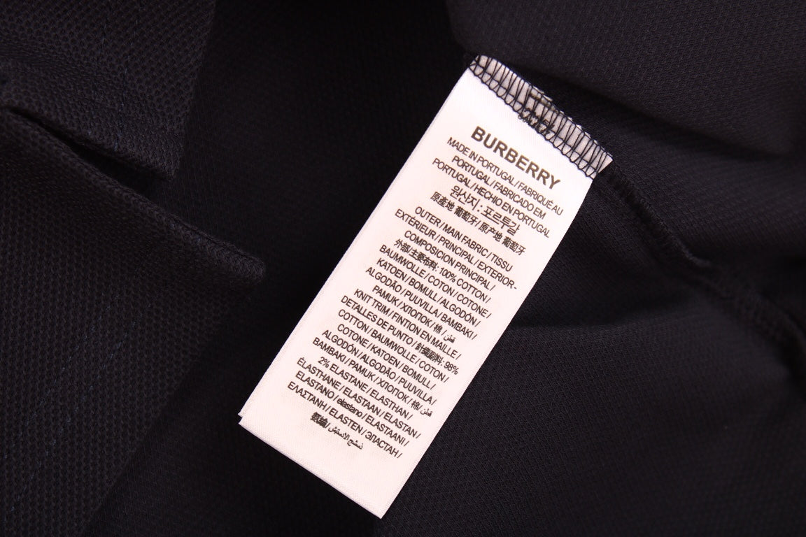 Burberry Polo Shirt with Striped Collar - Phantom Kicks