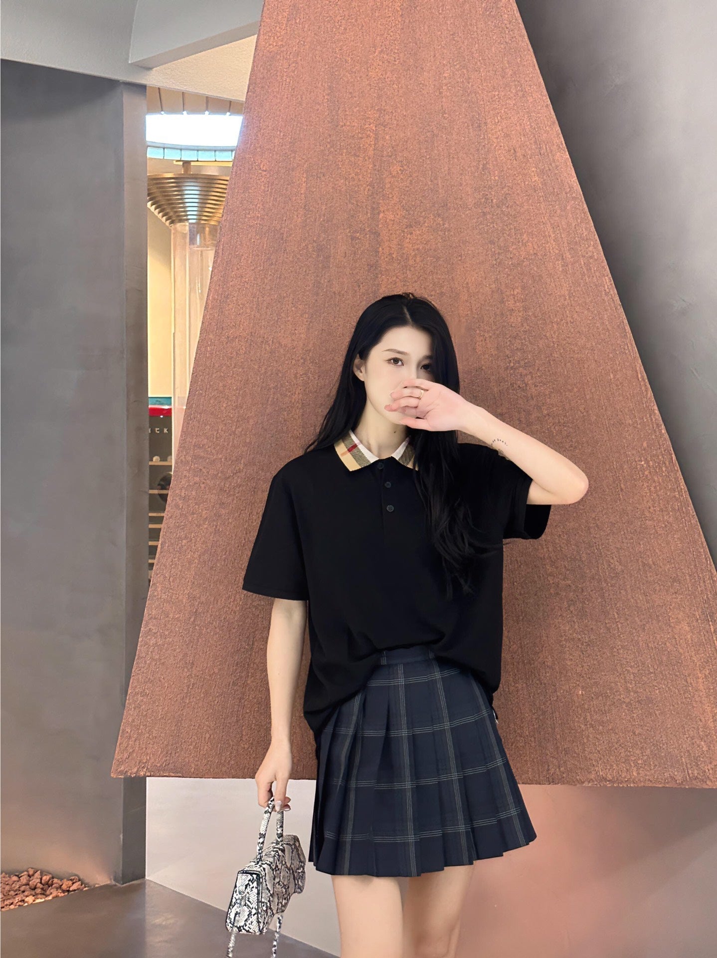 Burberry Polo Shirt (Black) - Phantom Kicks