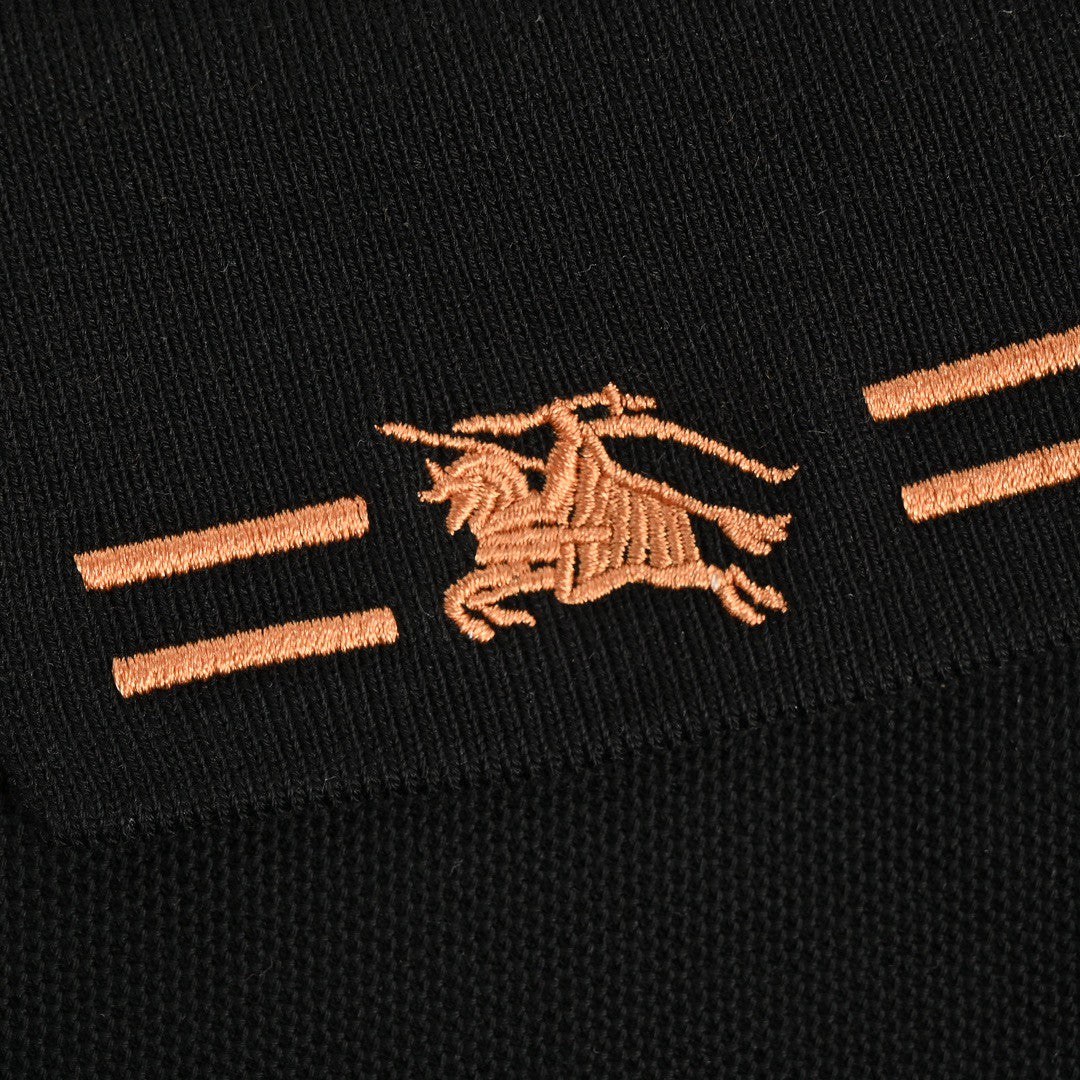 Burberry Striped Collar Polo Shirt in Black - Phantom Kicks
