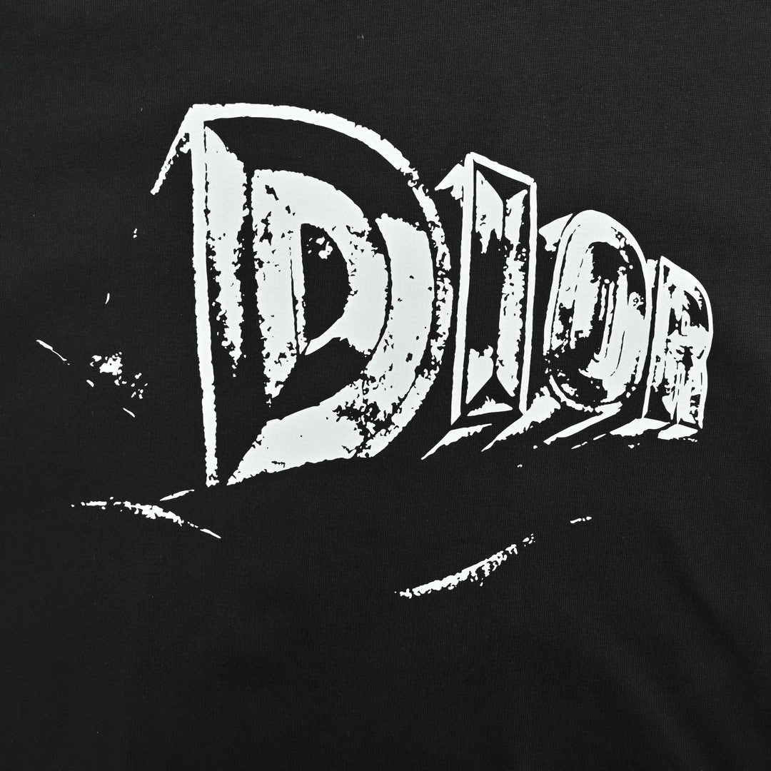 Dior Black T-Shirt with Bold Logo - Phantom Kicks