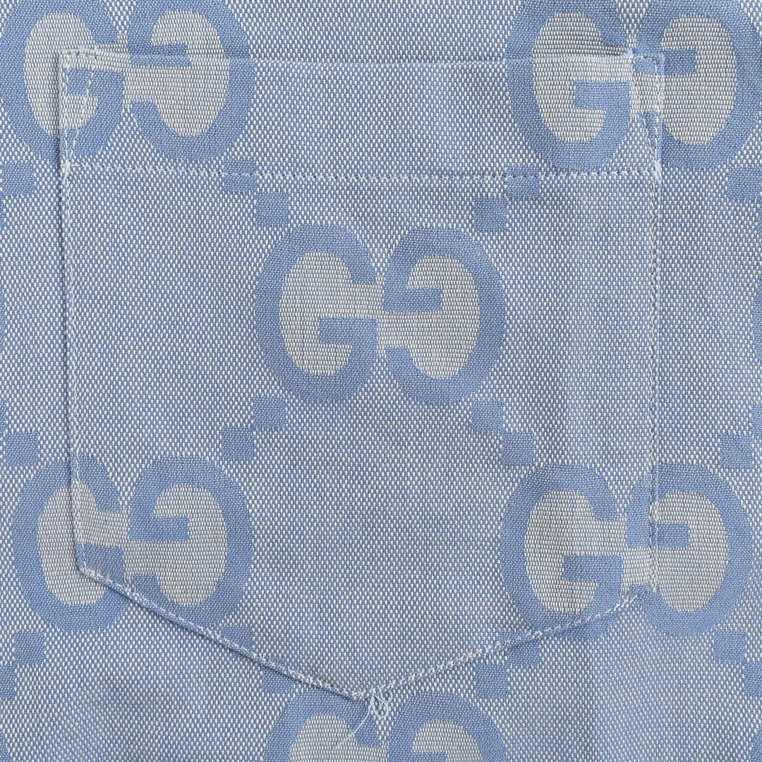 Gucci Allover Logo Denim Shirt - Phantom Kicks
