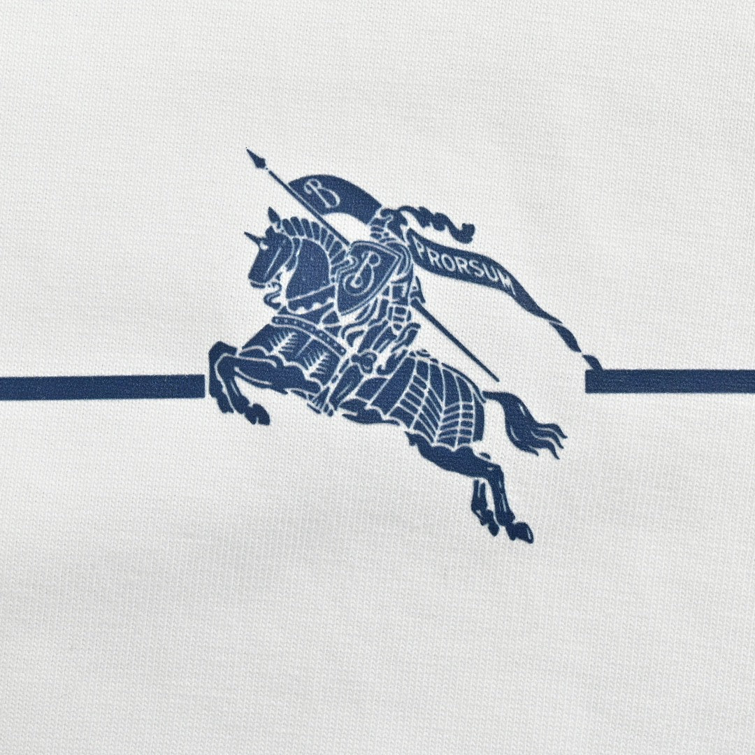 Burberry Equestrian Logo White T-Shirt - Phantom Kicks