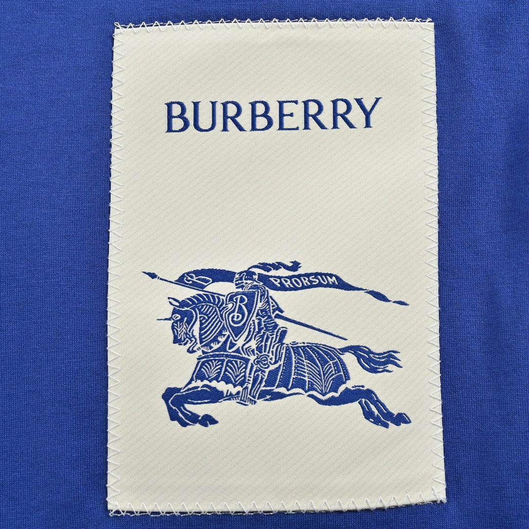Burberry Embroidered Patch T-Shirt (Blue) - Phantom Kicks