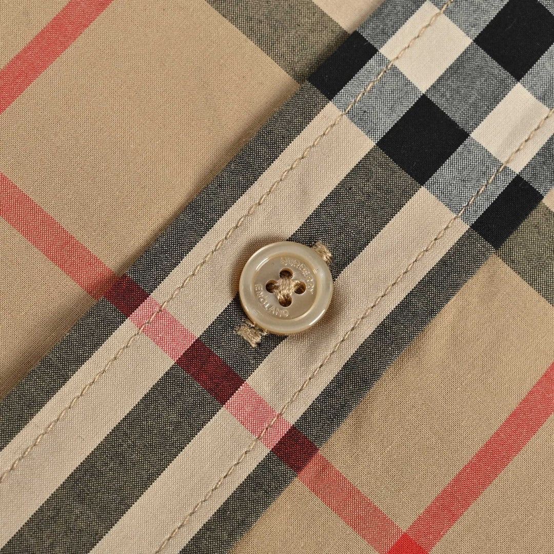 Burberry Check Short-Sleeve Shirt - Phantom Kicks