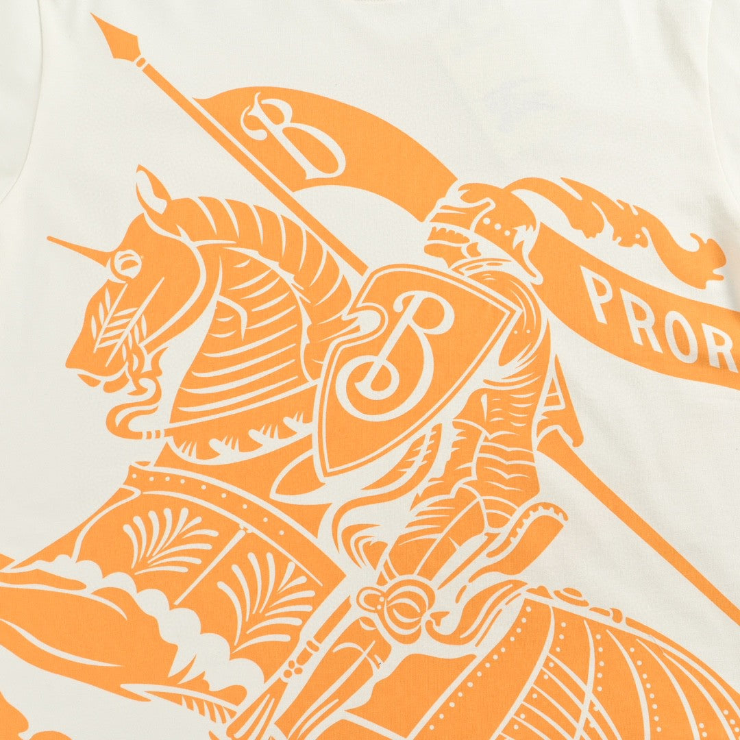 Burberry Knight Print T-Shirt (Cream/Orange) - Phantom Kicks