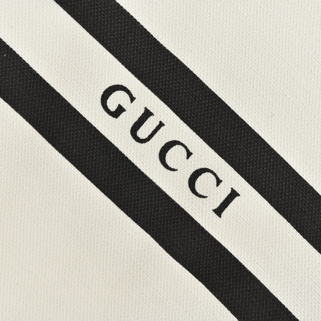Gucci Striped Logo Polo Shirt (White) - Phantom Kicks