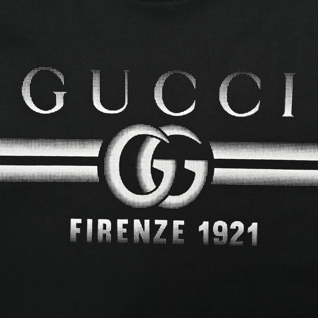 Gucci Black T-Shirt with Firenze 1921 Logo - Phantom Kicks