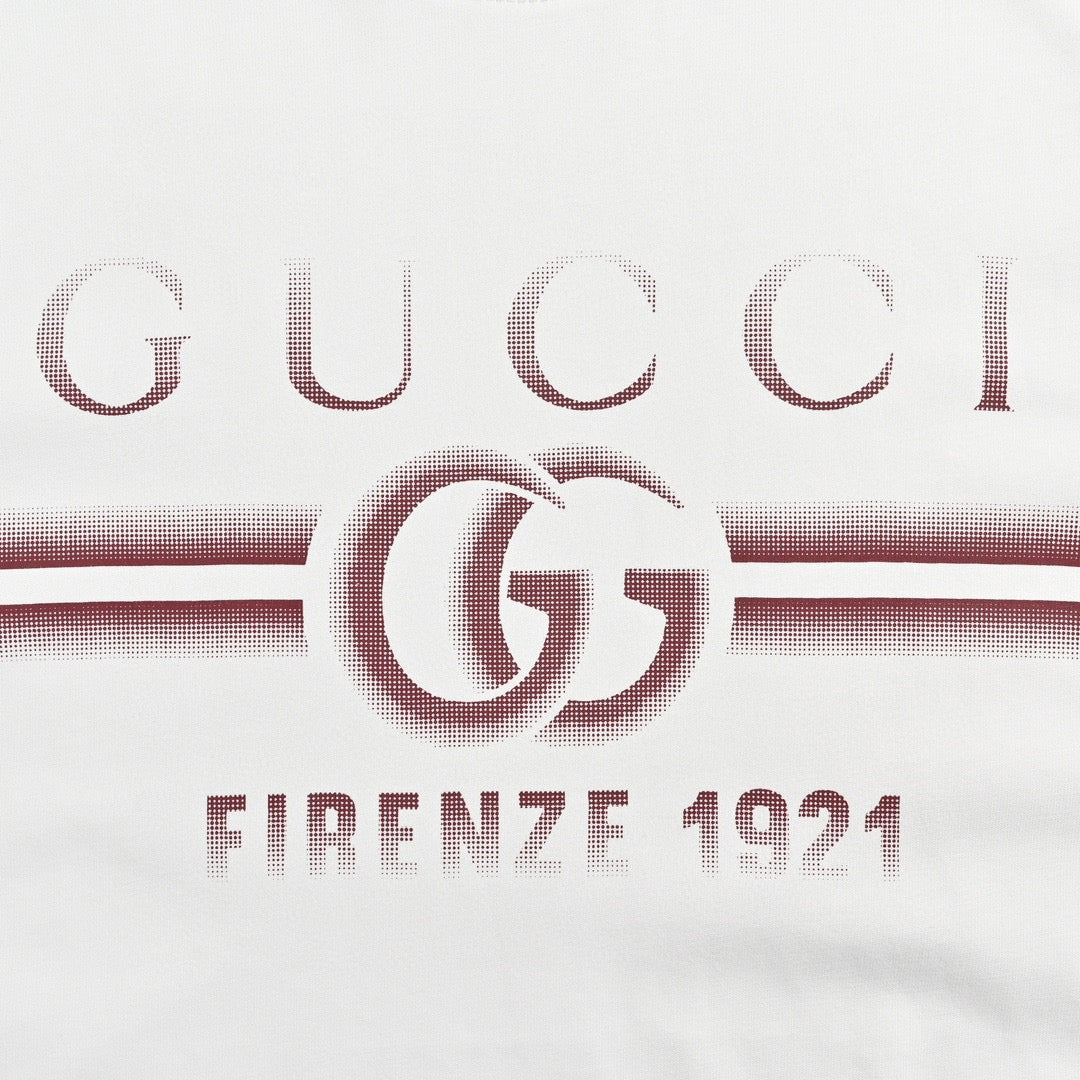 Gucci White T-Shirt with Firenze 1921 Logo - Phantom Kicks