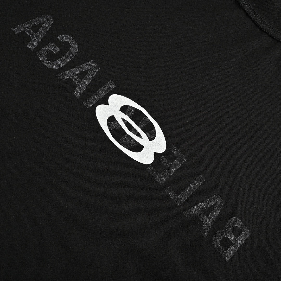Balenciaga Reflective Logo Black T-Shirt - Phantom Kicks