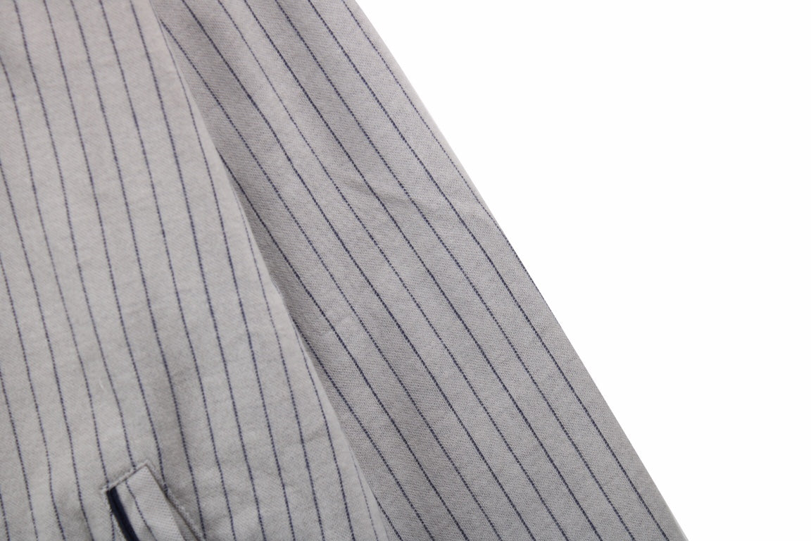 Dior Striped Bomber Jacket - Grey - Phantom Kicks