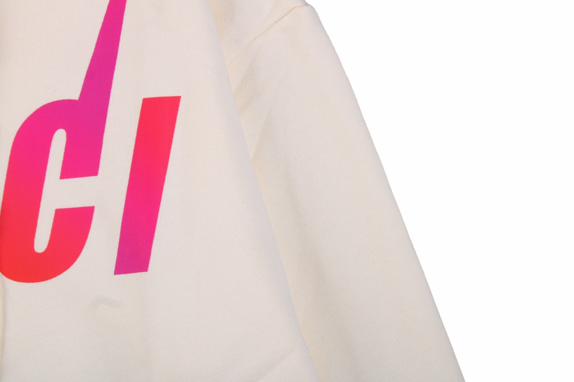Gucci Rainbow Logo Hoodie - Cream - Phantom Kicks