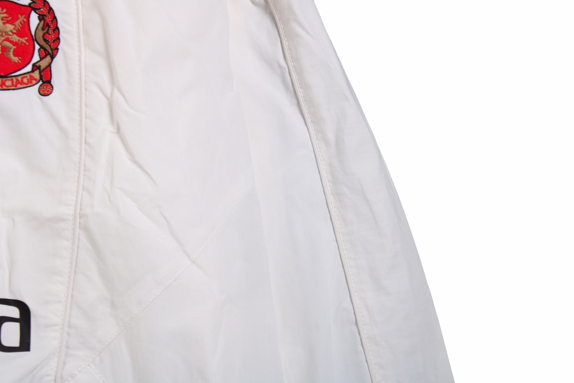 Balenciaga White Zip-Up Track Jacket - Phantom Kicks