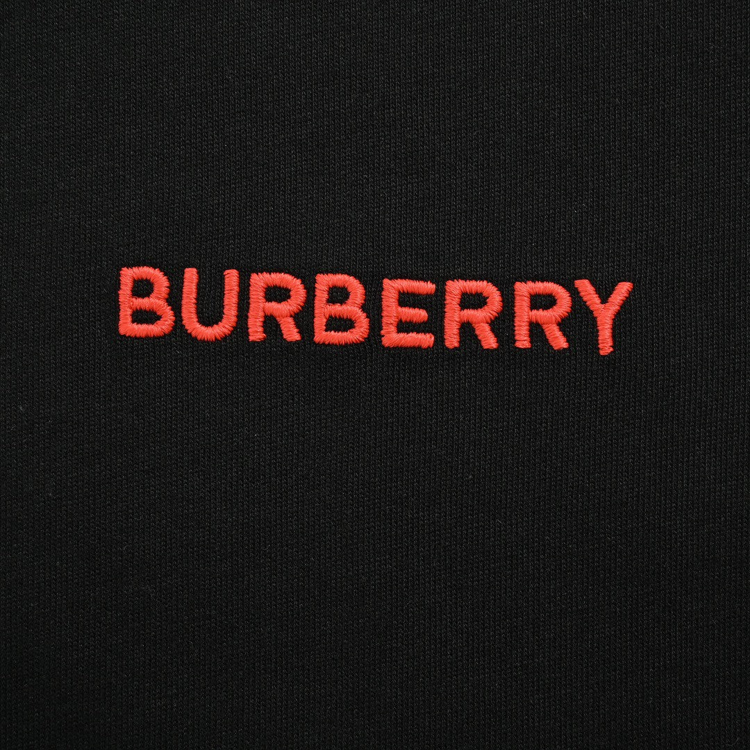 BURBERRY CHECK COLLAR T-SHIRT BLACK - Phantom Kicks