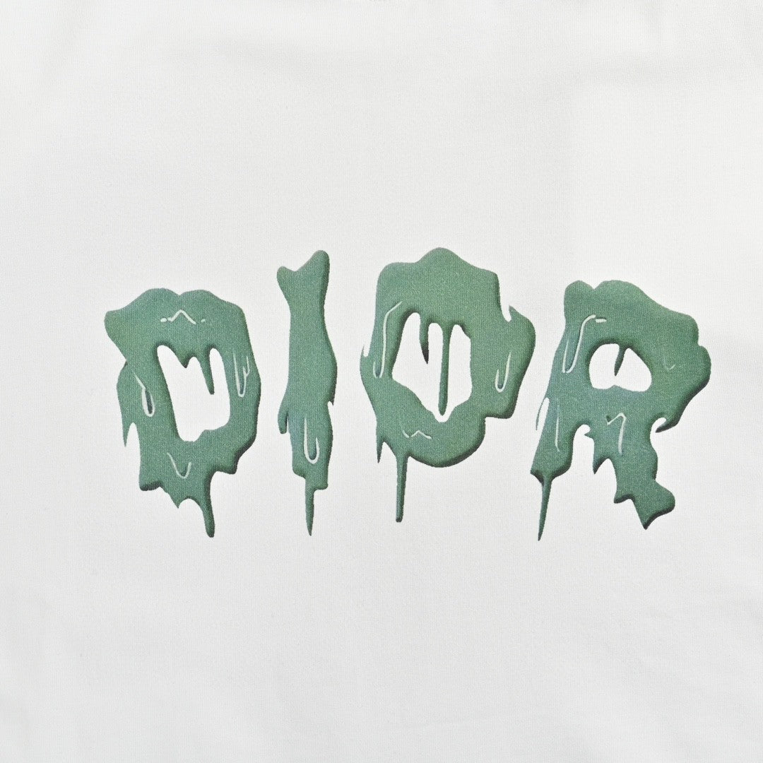 Dior Dripping Logo T-Shirt (White) - Phantom Kicks