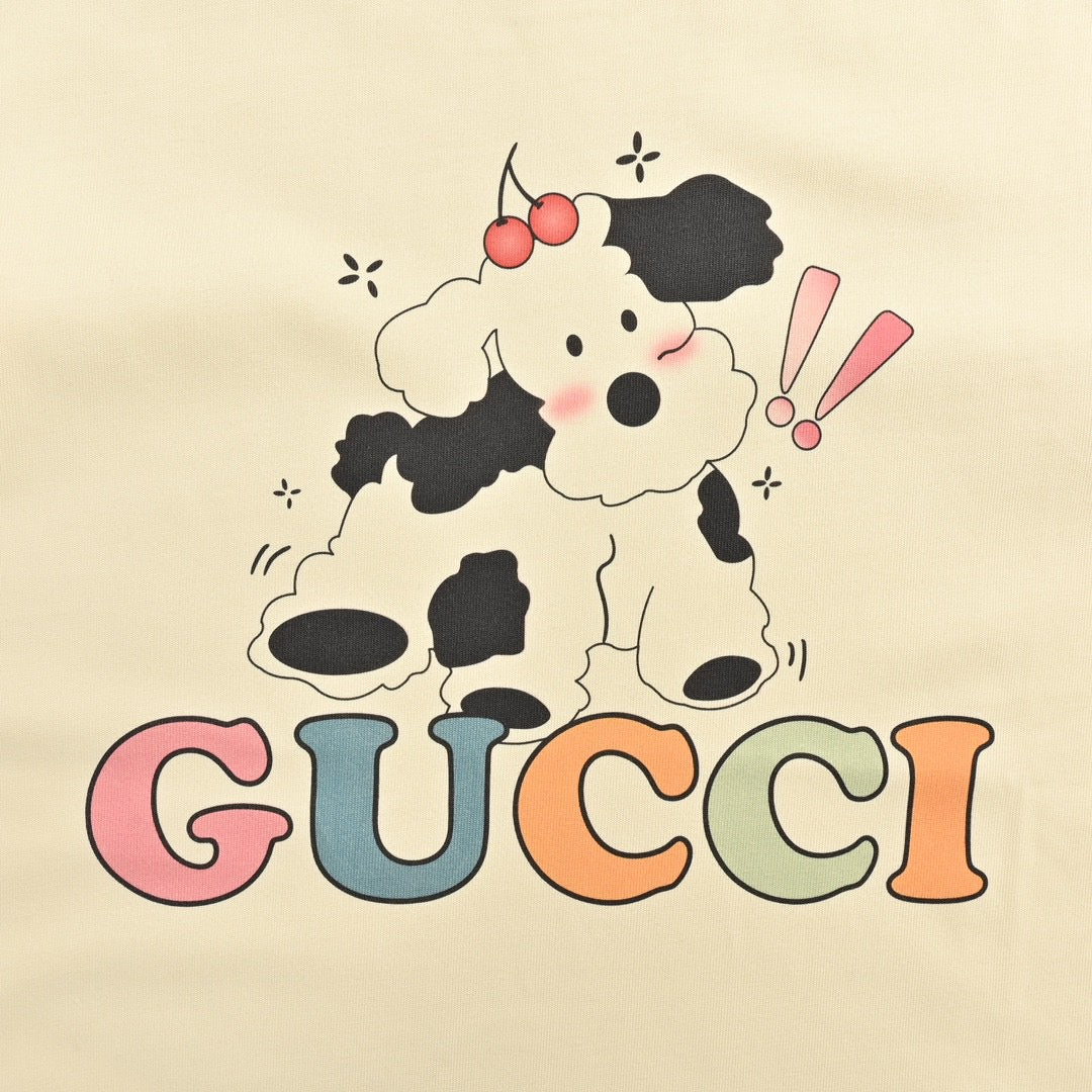 Gucci Cartoon Cow Logo T-Shirt (Cream) - Phantom Kicks
