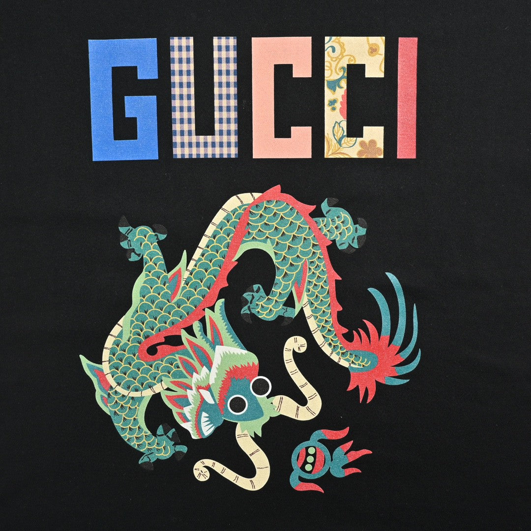 Gucci Dragon Graphic T-Shirt (Black) - Phantom Kicks