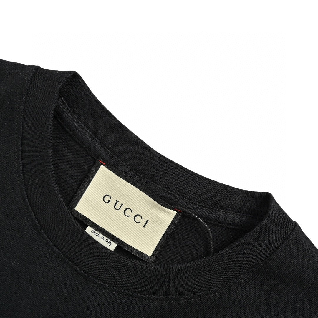 Gucci Splatter Logo T-Shirt (Black) - Phantom Kicks