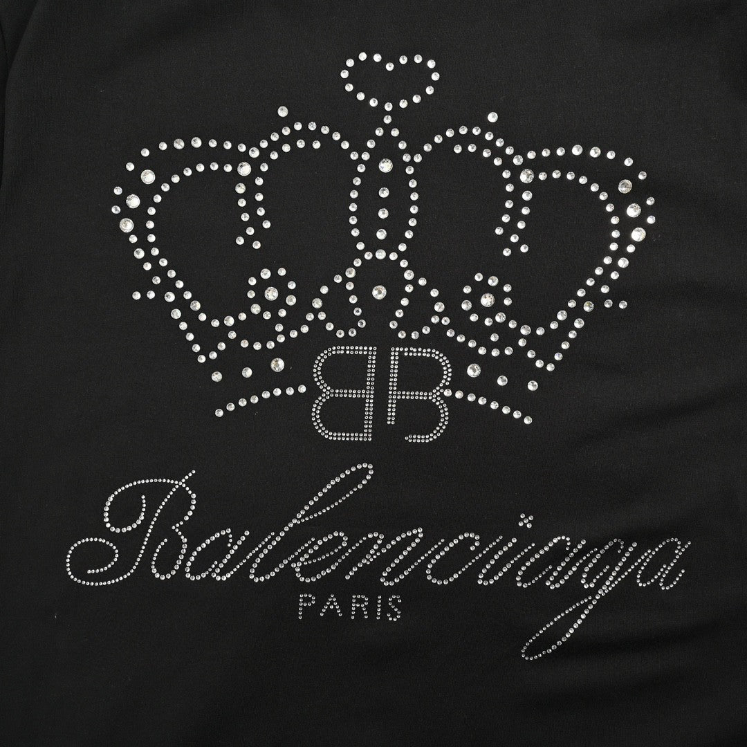 Balenciaga Plain Black T-Shirt - Phantom Kicks