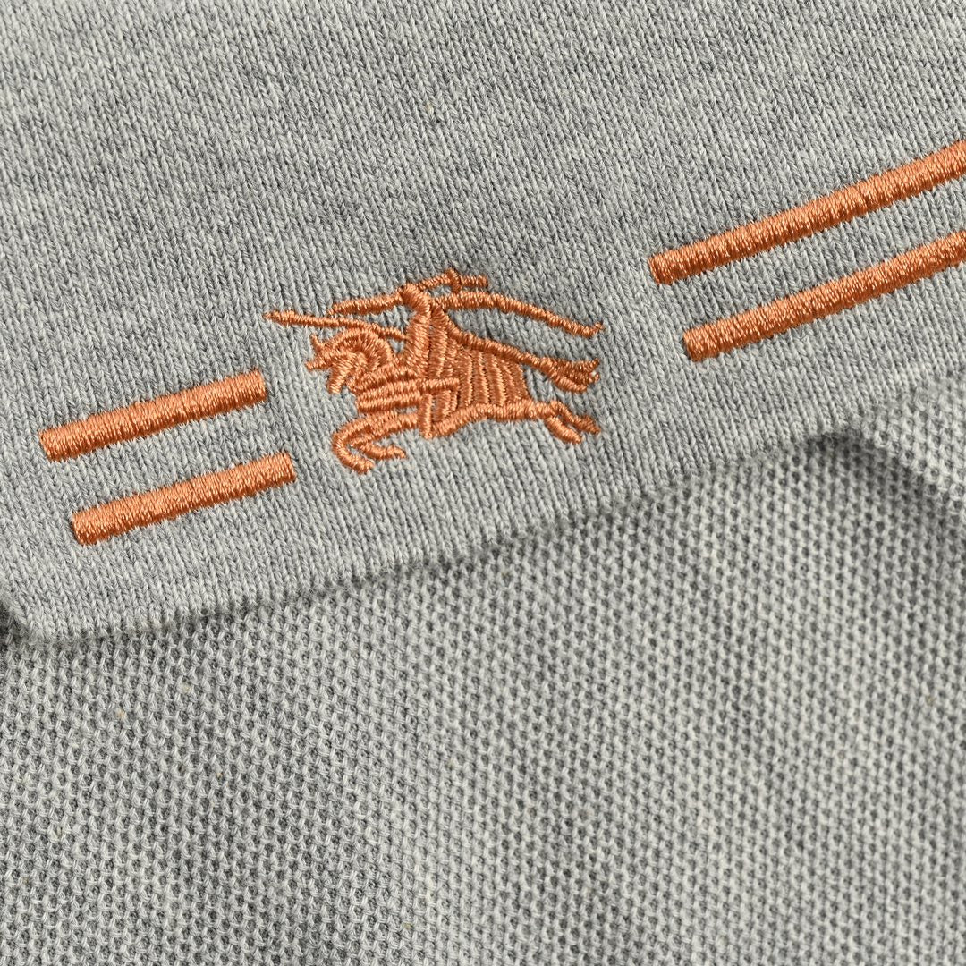 Burberry Striped Collar Polo Shirt in Grey - Phantom Kicks