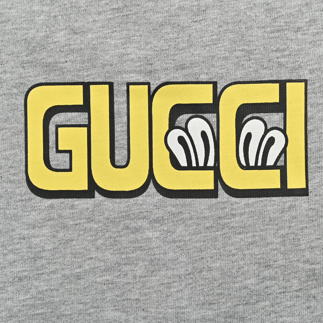 Gucci Cartoon Graphic T-Shirt (Grey) - Phantom Kicks