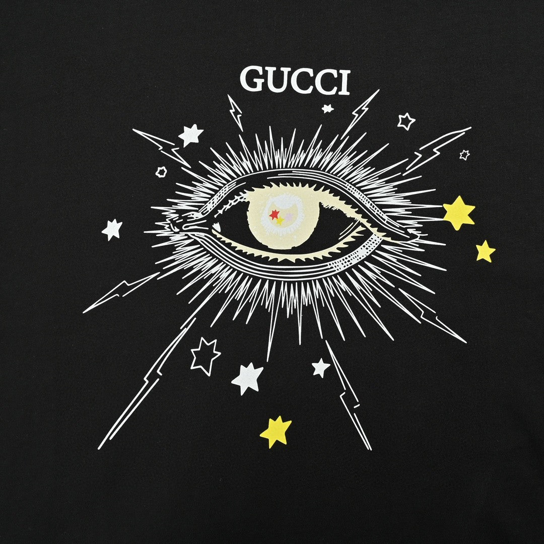 Gucci Mystical Eye Graphic Black T-Shirt - Phantom Kicks