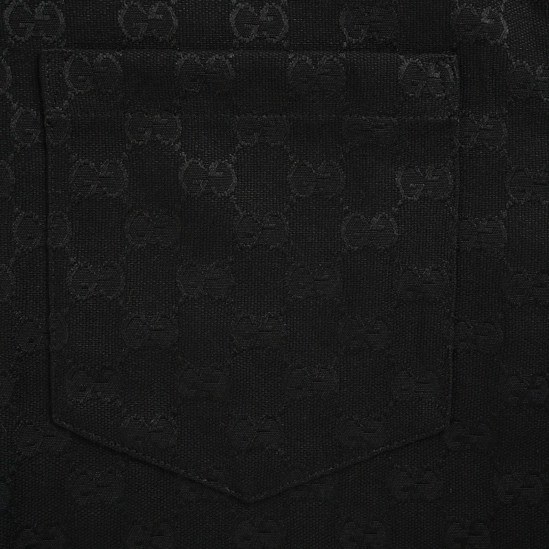 Gucci GG Monogram Black Short Sleeve Shirt - Phantom Kicks