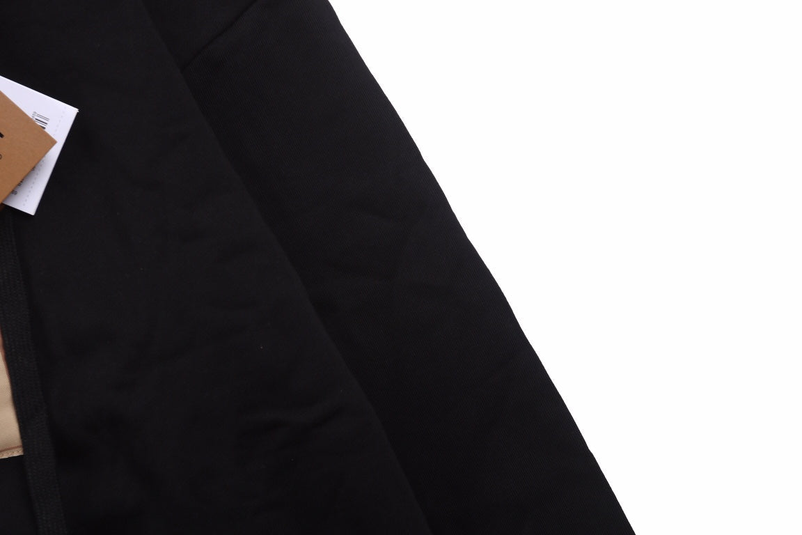 Burberry Black Hoodie with Logo Patch - Phantom Kicks