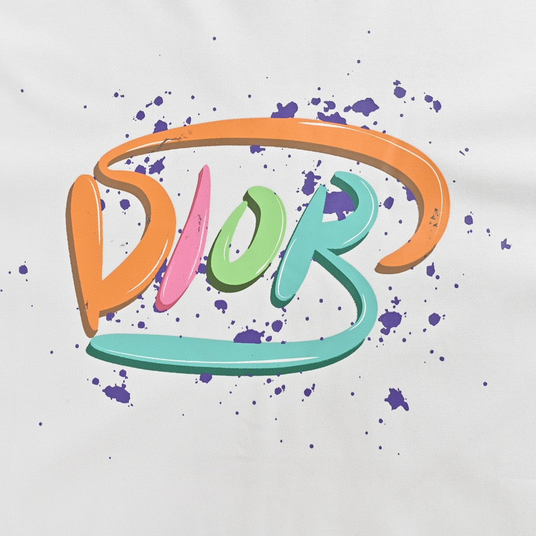 Dior Multicolor Logo White T-Shirt - Phantom Kicks