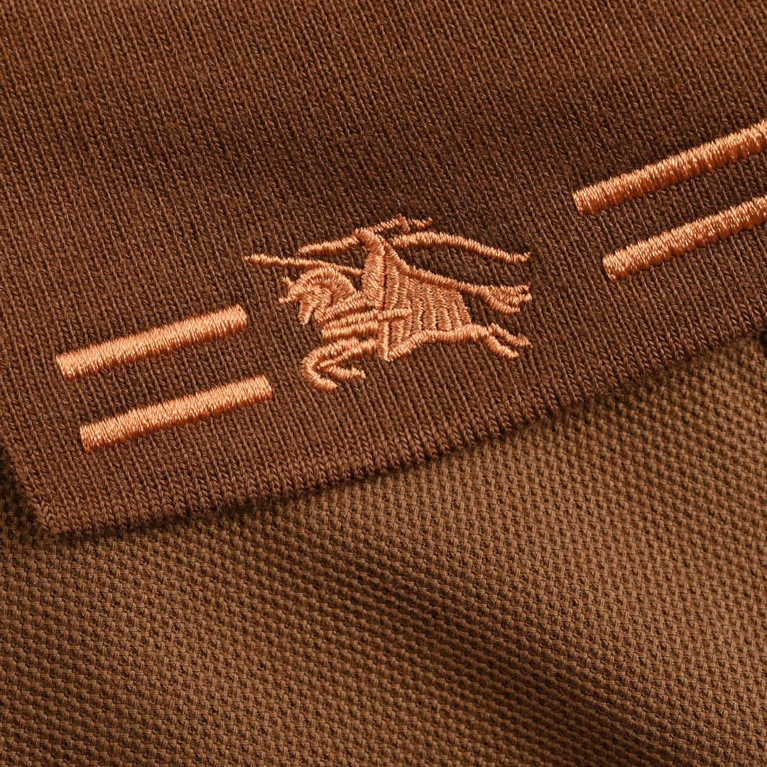 Burberry Striped Collar Polo Shirt in Brown - Phantom Kicks