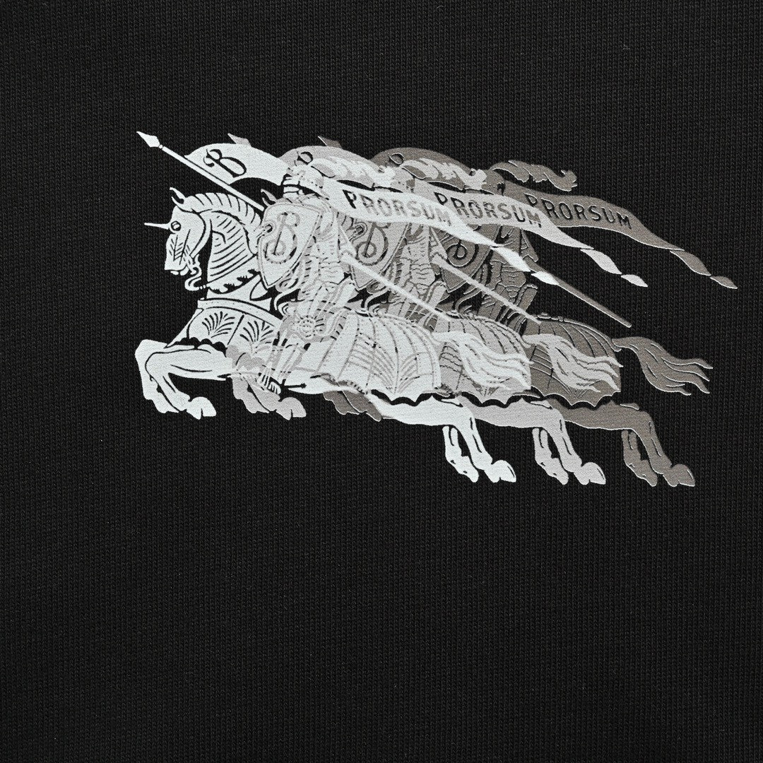 Burberry Knight Motion Logo Black T-Shirt - Phantom Kicks