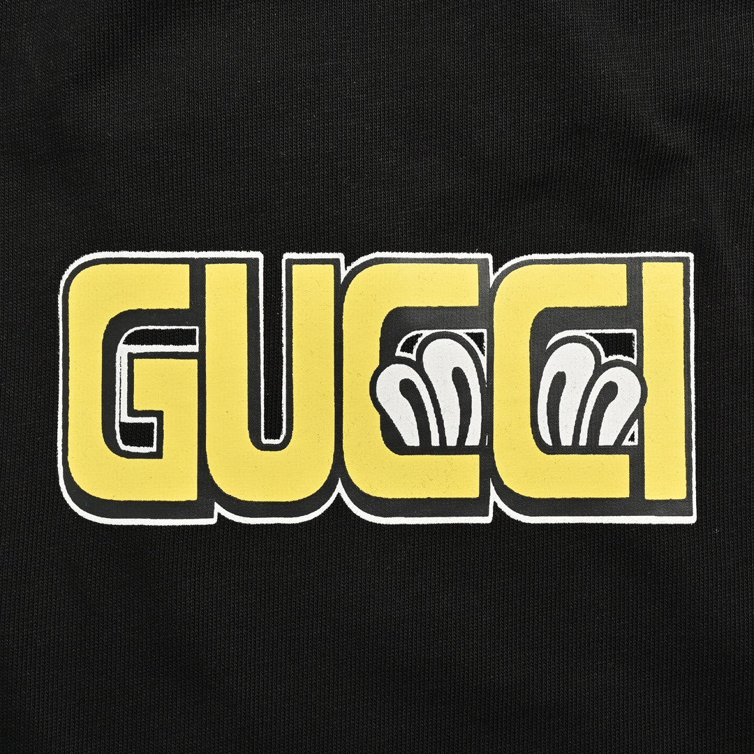 Gucci Cartoon Graphic T-Shirt (Black) - Phantom Kicks