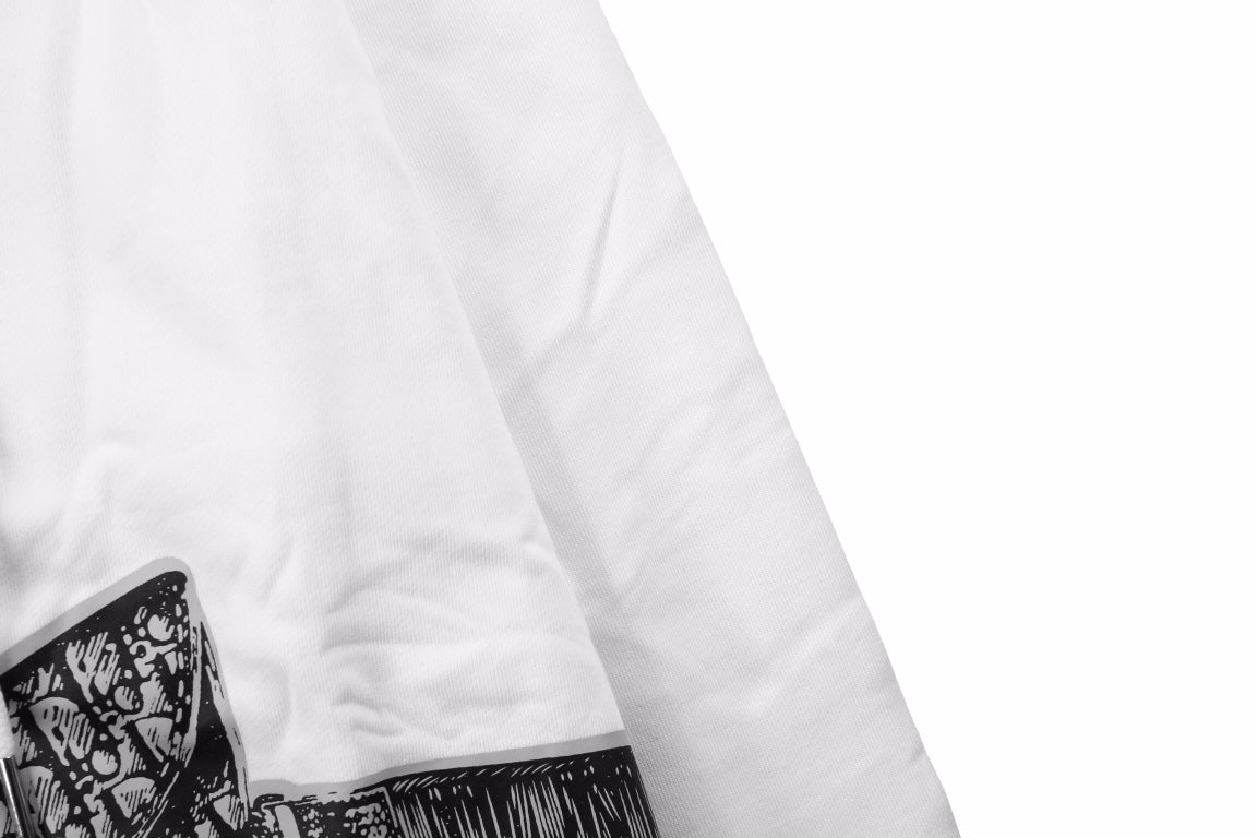 Dior White Hoodie with Bag Design - Phantom Kicks