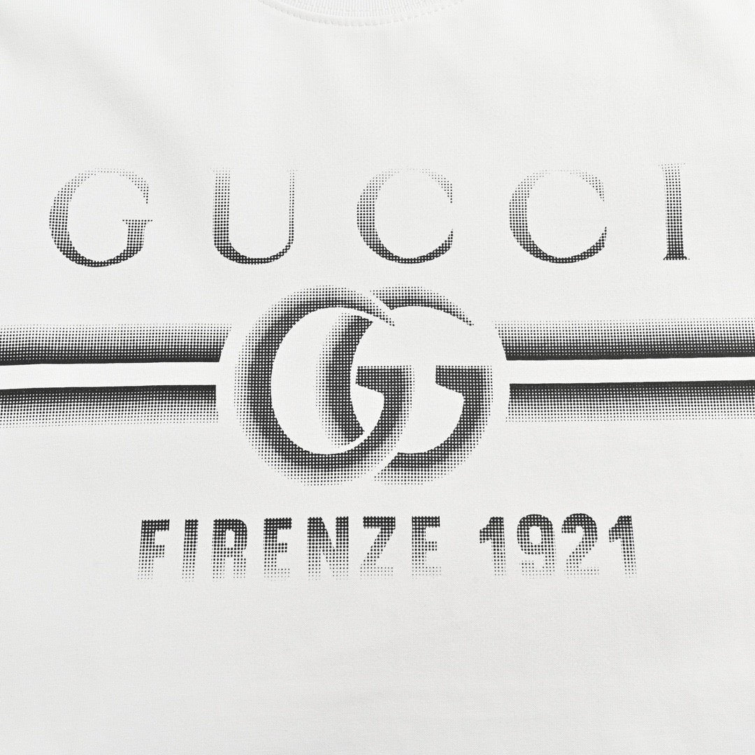 Gucci White T-Shirt with Firenze 1921 Logo - Phantom Kicks
