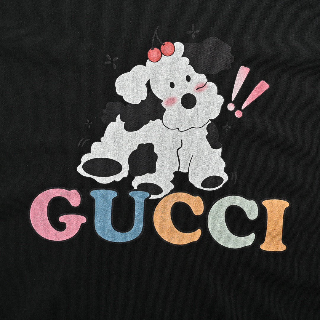 Gucci Cartoon Cow Logo T-Shirt (Black) - Phantom Kicks