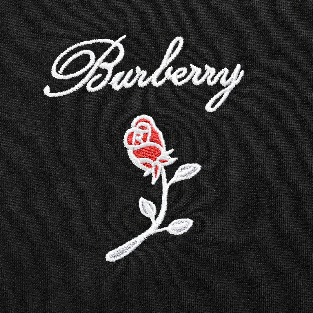 Burberry Rose Logo T-Shirt (Black) - Phantom Kicks