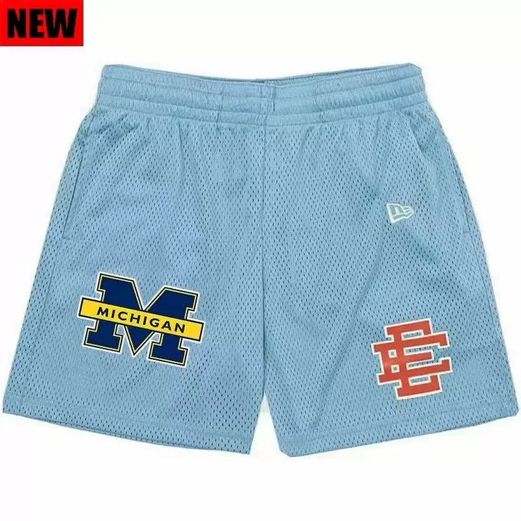 EE Beach Sports Shorts MICHIGAN Sky Blue - Phantom Kicks