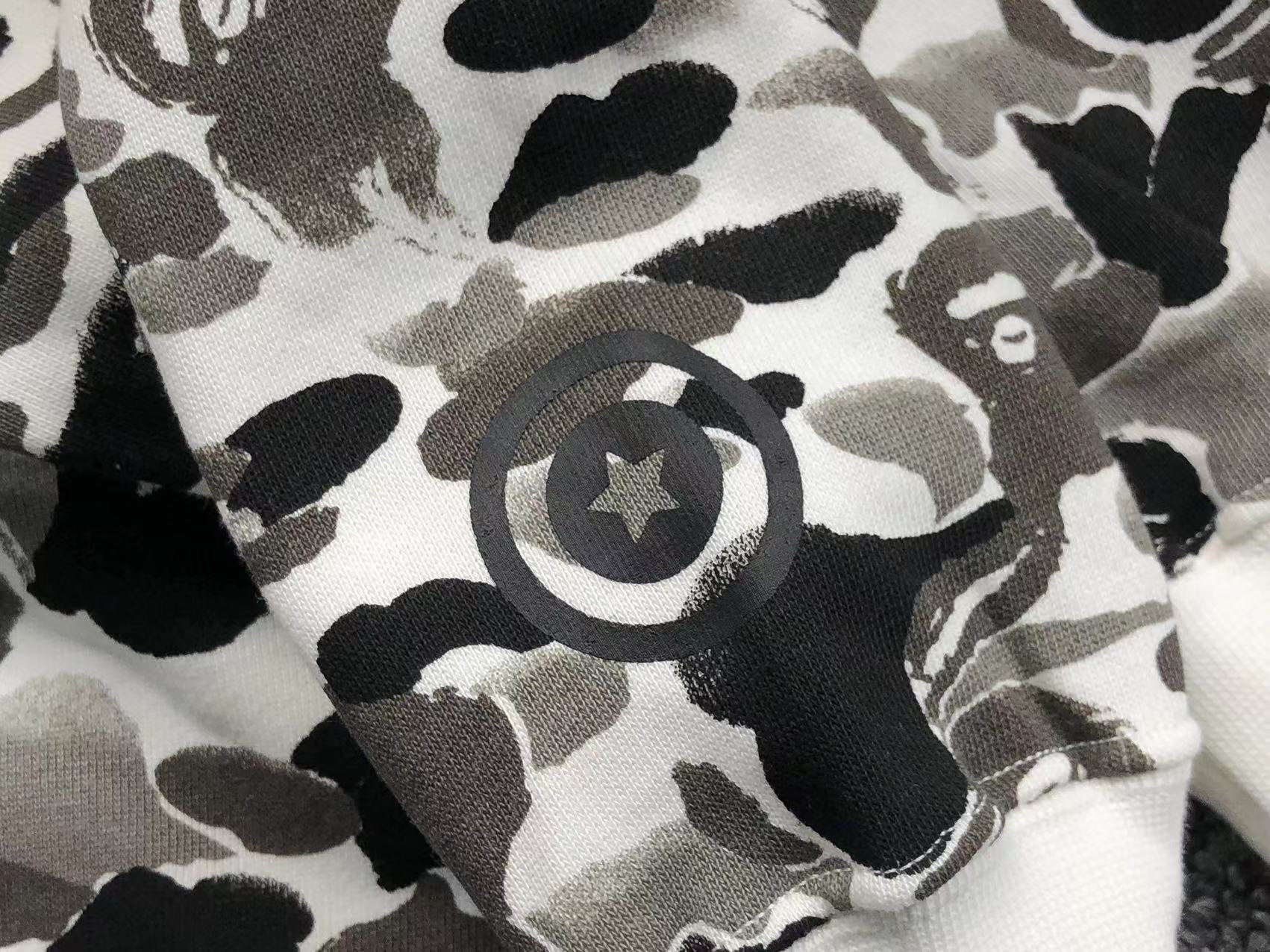 BAPE ABC CAMO SHARK FULL ZIP HOODIE GREY - Phantom Kicks