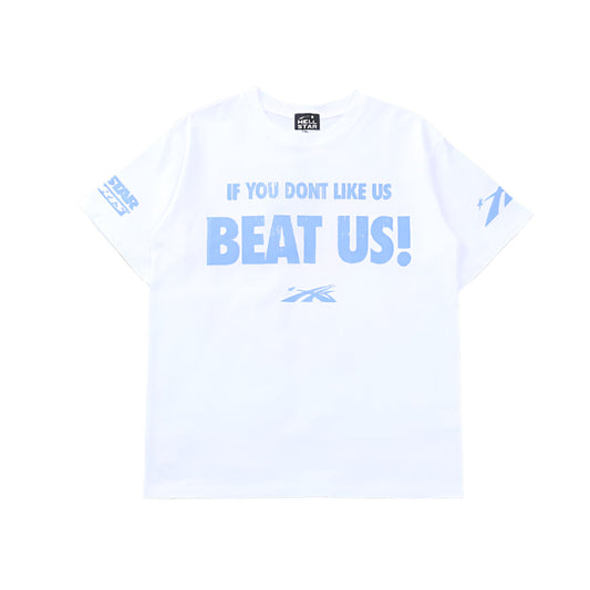 Hellstar "Beat Us" White T-Shirts - Phantom Kicks