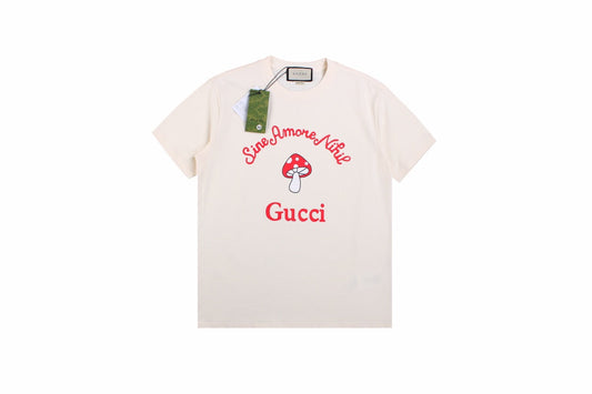 Gucci Mushroom Graphic T-Shirt (Cream) - Phantom Kicks