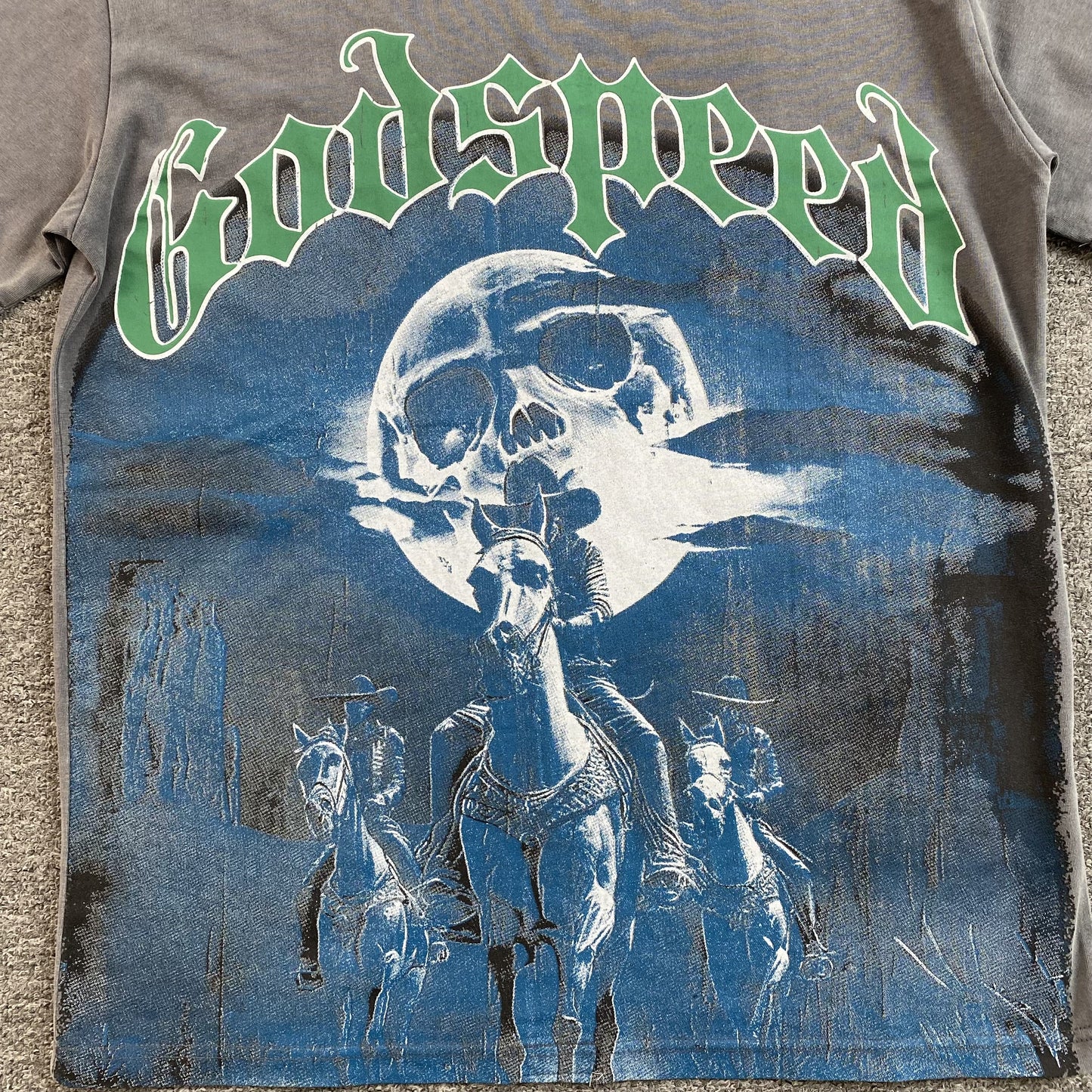 GODSPEED AMIGOS T-SHIRT WASHED GREY - Phantom Kicks