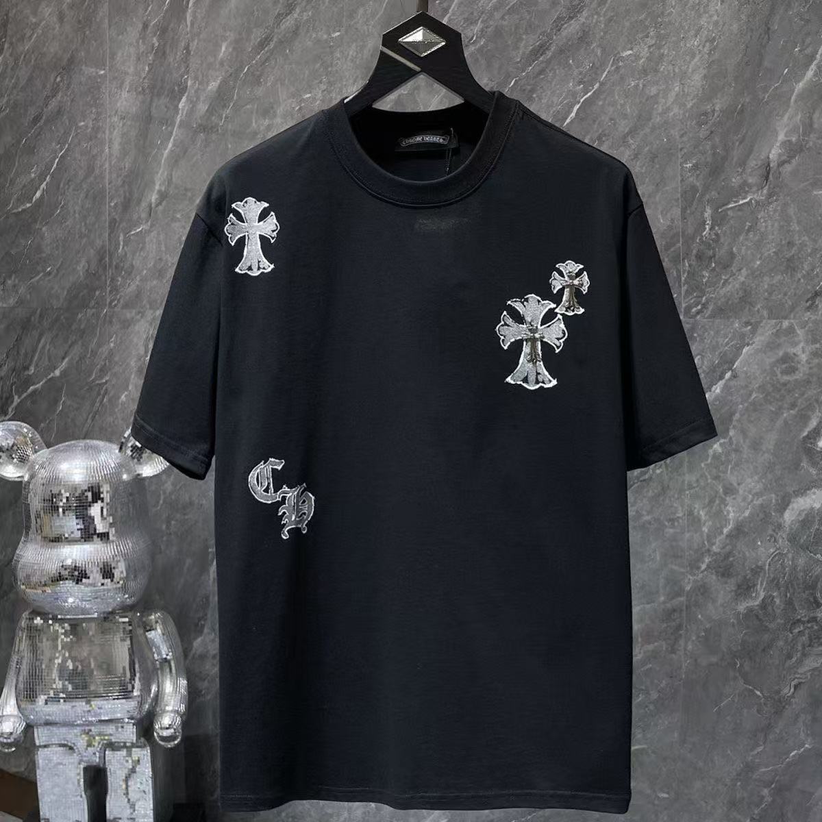 Chrome Hearts Classic Crewneck T-Shirt in Black/Grey