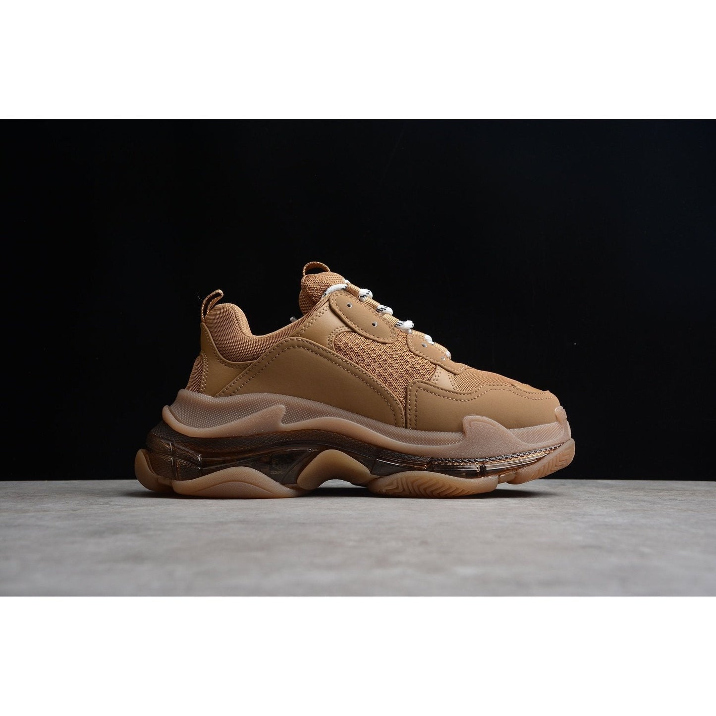 BALENCIAGA TRIPLE S CLEAR SOLE x BROWN - Phantom Kicks