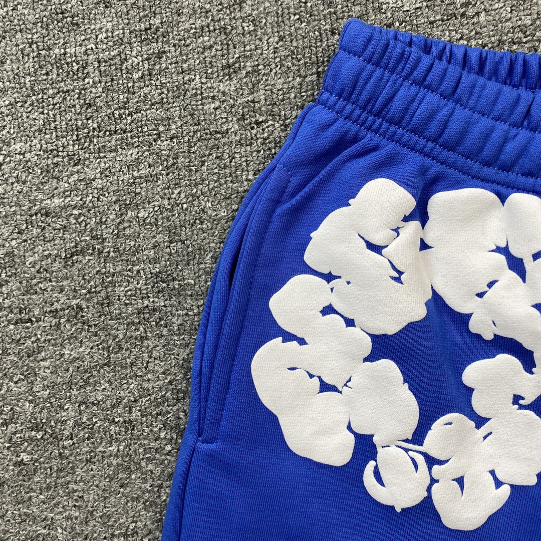 DENIM TEARS COTTON WREATH SHORTS DEEP BLUE - Phantom Kicks
